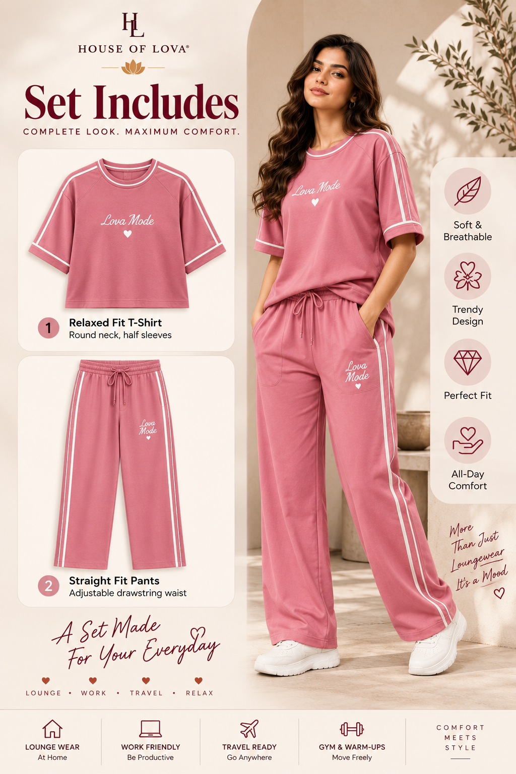 Signature Lounge Co-Ord Set - Buy 1 Get 1 Free