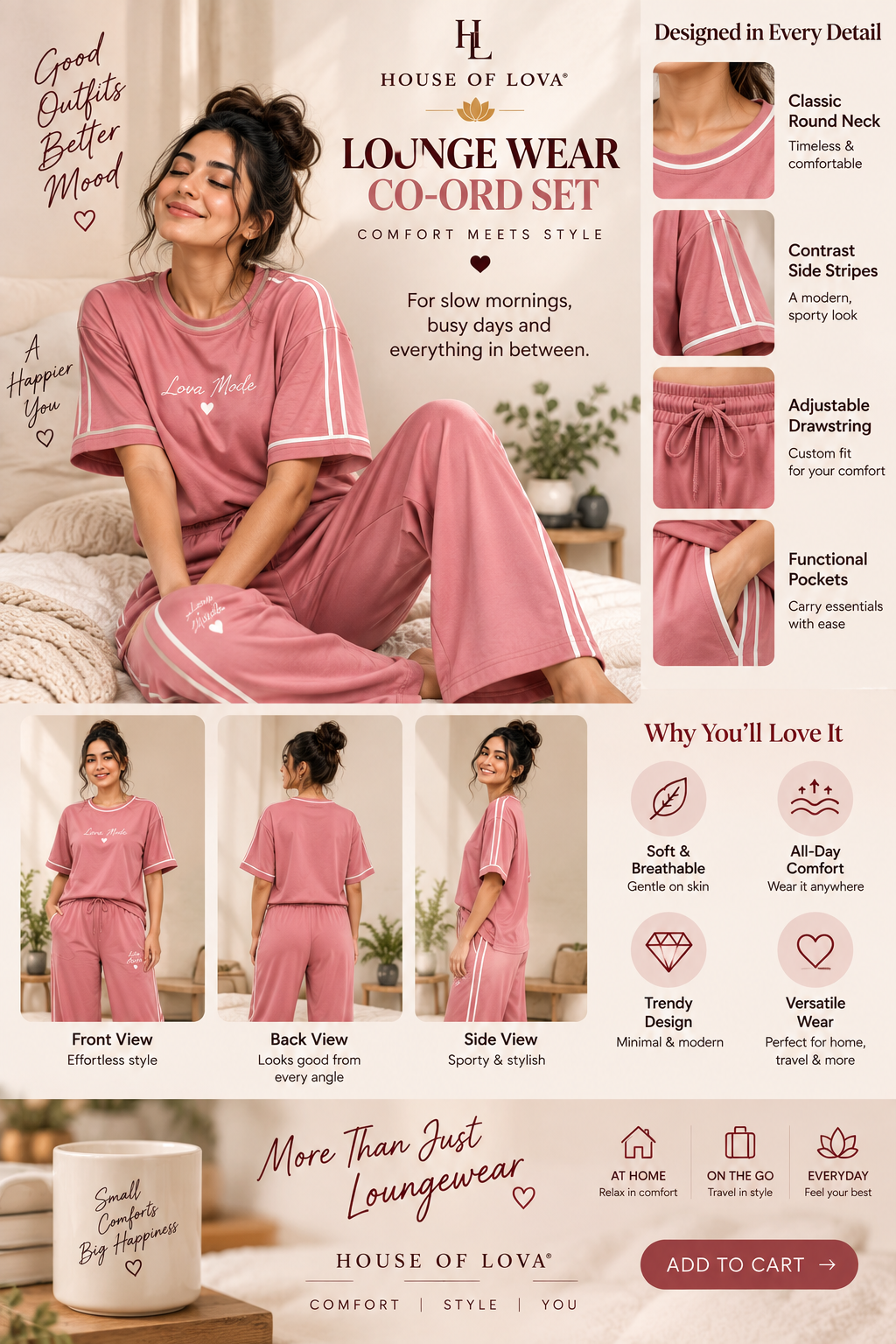 Signature Lounge Co-Ord Set - Buy 1 Get 1 Free