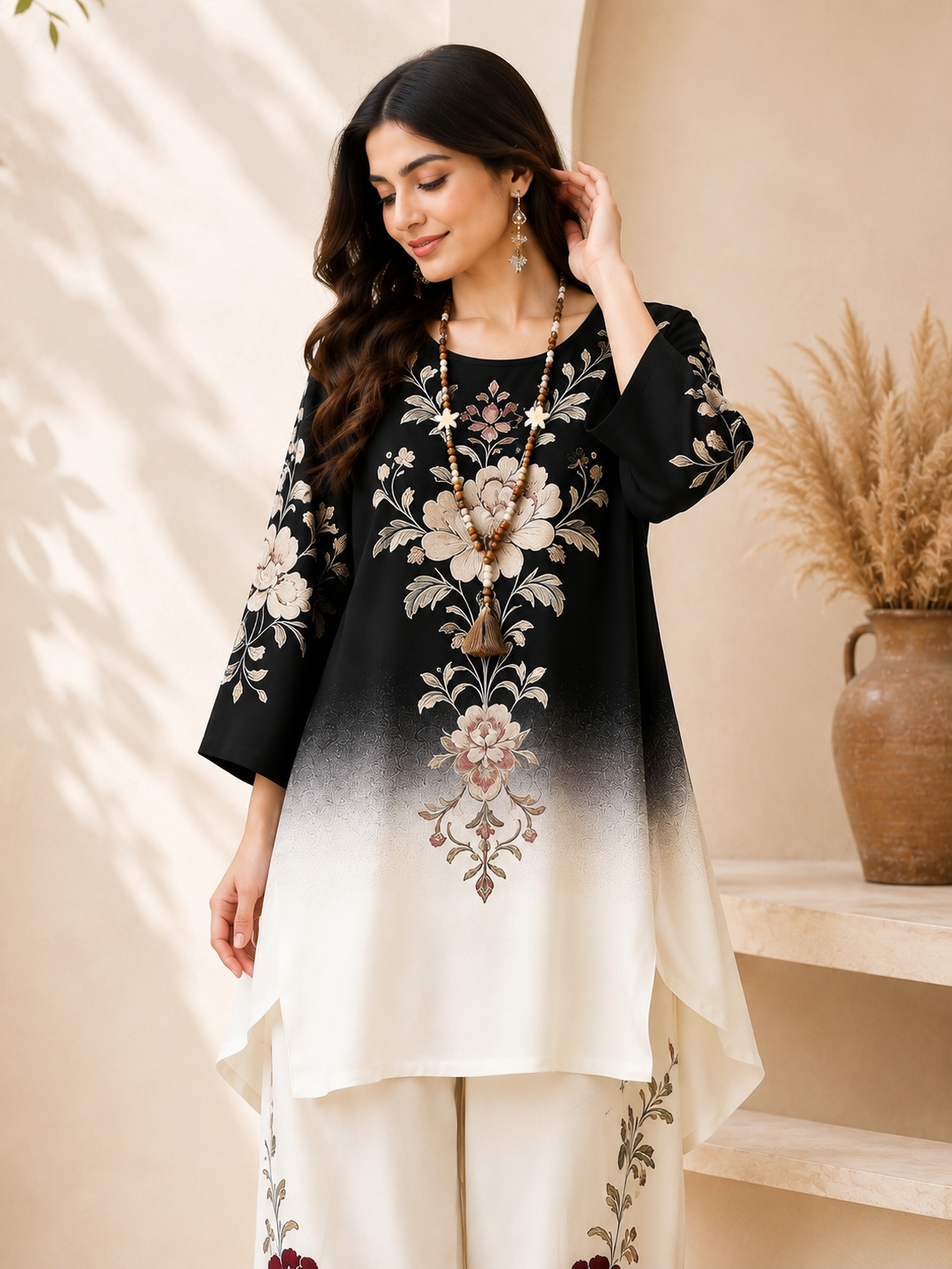 Luxe Geometric Plus Size Co-Ord Set